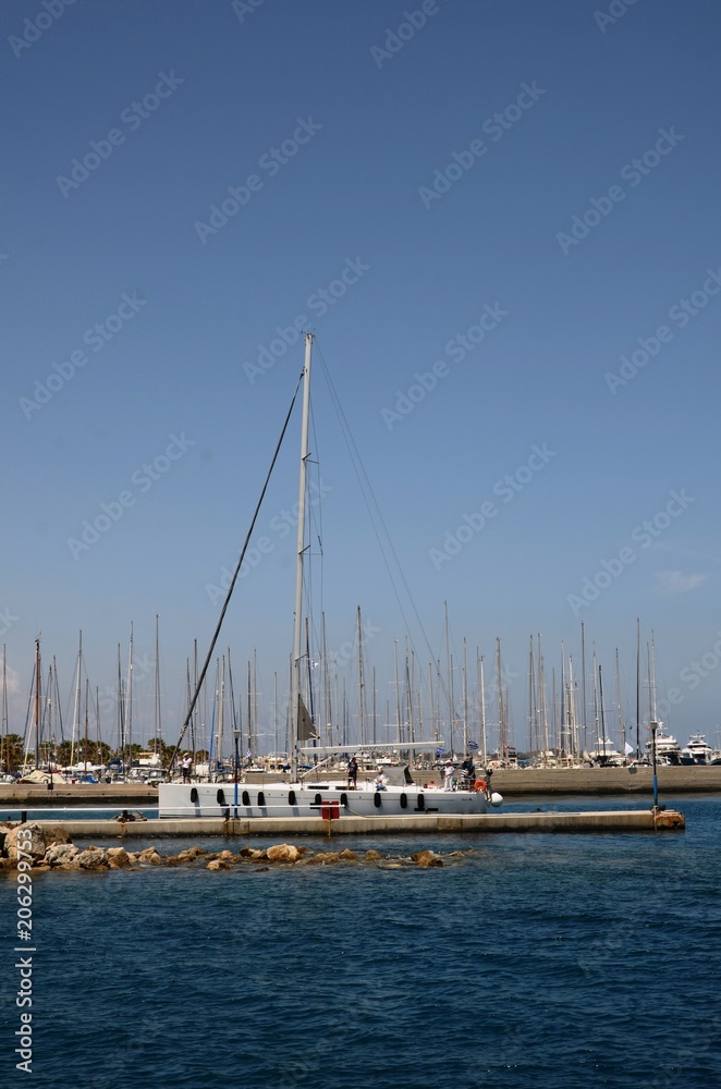 Tour en goélette au large du port de Kos (Dodécanèse-Grèce)
