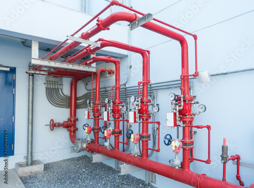 Water sprinkler and fire alarm system, water sprinkler control system and pipelines of industrial.