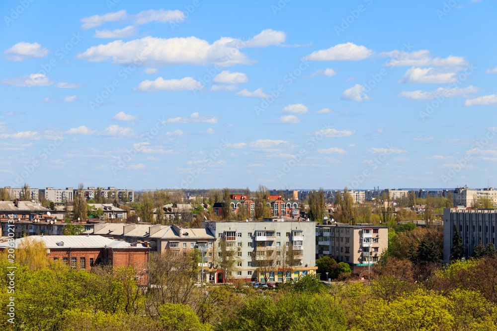 Aerial view on the city Kremenchug in Ukraine Aerial view on the city Kremenchug in Ukraine