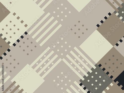 Colored abstract flat pattern background. Geometric hipster patch