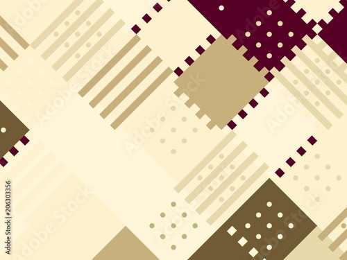 Colored abstract flat pattern background. Geometric hipster patch