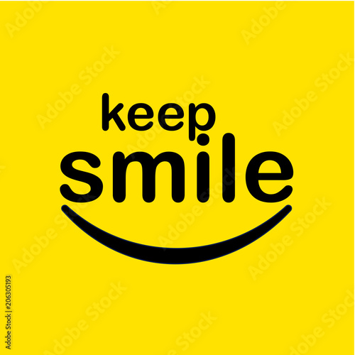 Keep Smile Vector Template Design Illustration
