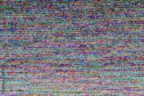 Pixel pattern of a digital glitch /Abstract background, pattern of a digital glitch. © ub-foto