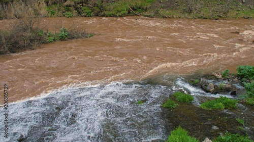 Crossing Between Clean and Dirty Water, Arpa River in Jermuk, Armenia 1