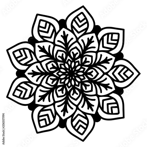 Mandalas for coloring  book. Decorative round ornaments. Unusual flower shape. Oriental vector, Anti-stress therapy patterns. Weave design elements. Yoga logos Vector.
