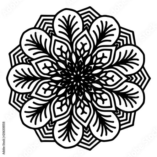 Mandalas for coloring book. Decorative round ornaments. Unusual flower shape. Oriental vector, Anti-stress therapy patterns. Weave design elements. Yoga logos Vector.