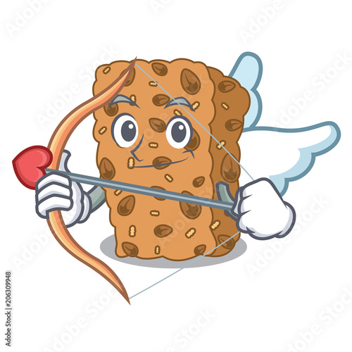 Cupid granola bar character cartoon