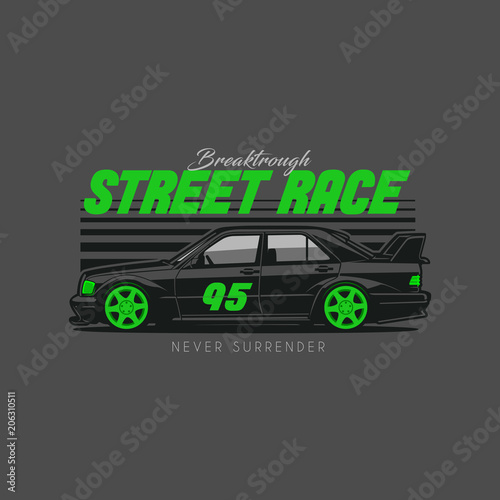 Sport Race Car Illustration