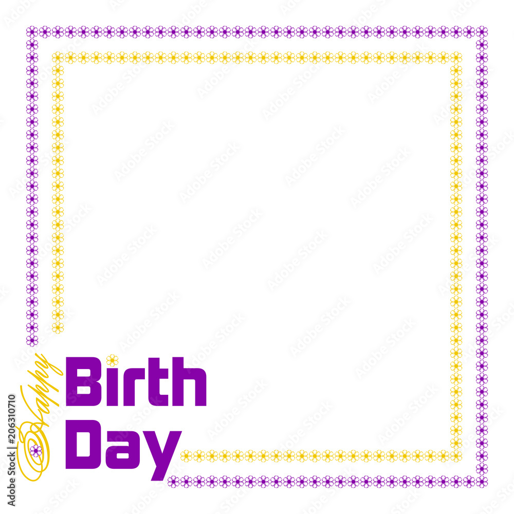 Birthday frame Birthday frame