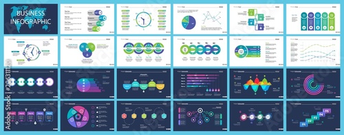 Business inforgraphic design set for management concept