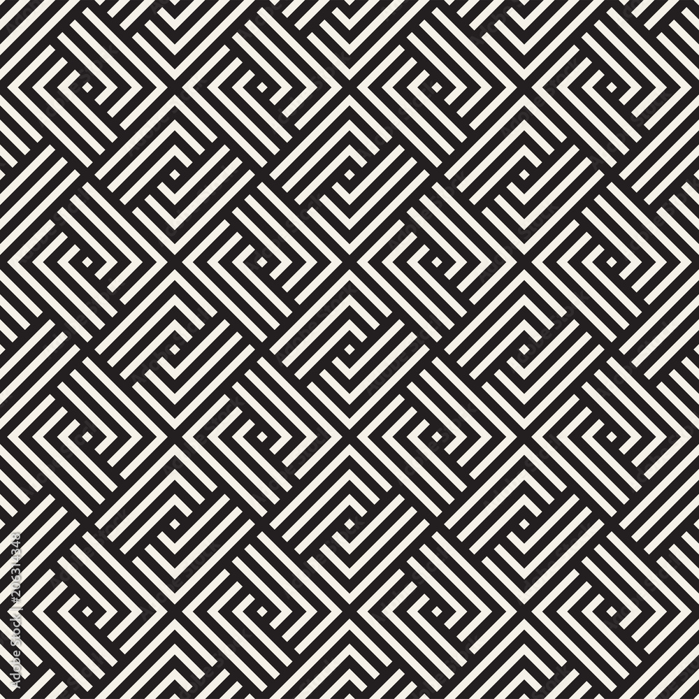 Vector seamless lines mosaic pattern. Modern stylish abstract texture. Repeating geometric tiles Vector seamless lines mosaic pattern. Modern stylish abstract texture. Repeating geometric tiles