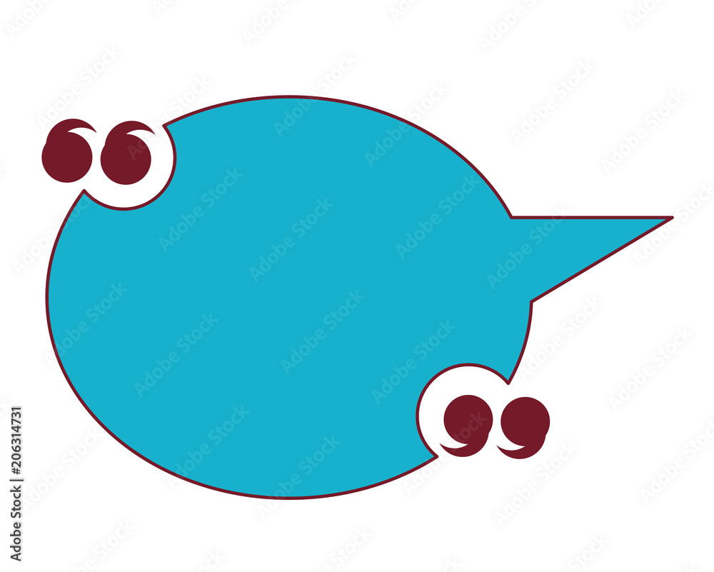 speech bubble with quotation marks over white background, colorful design, vector illustration speech bubble with quotation marks over white background, colorful design, vector illustration