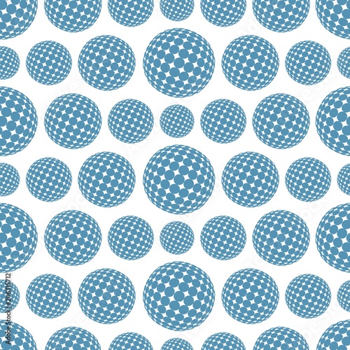 Wallpaper Mural Seamless background with spheres.  Torontodigital.ca