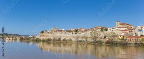 Panorama of the river Duero and Zamora, Spain © venemama