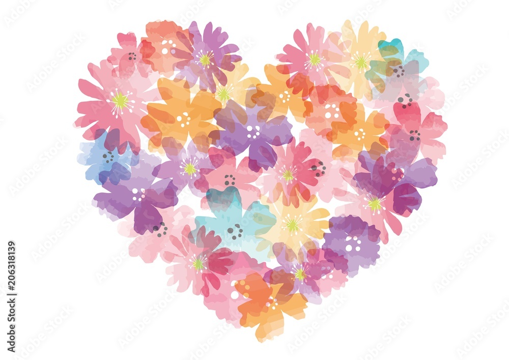 Flower Heart <span>plik: #206318139 | autor: nonohana</span>