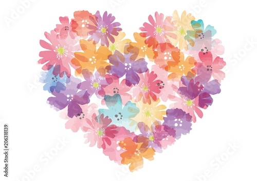 Plakat Flower Heart