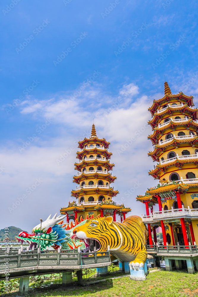 高雄蓮池潭龍虎塔stock Photo Adobe Stock