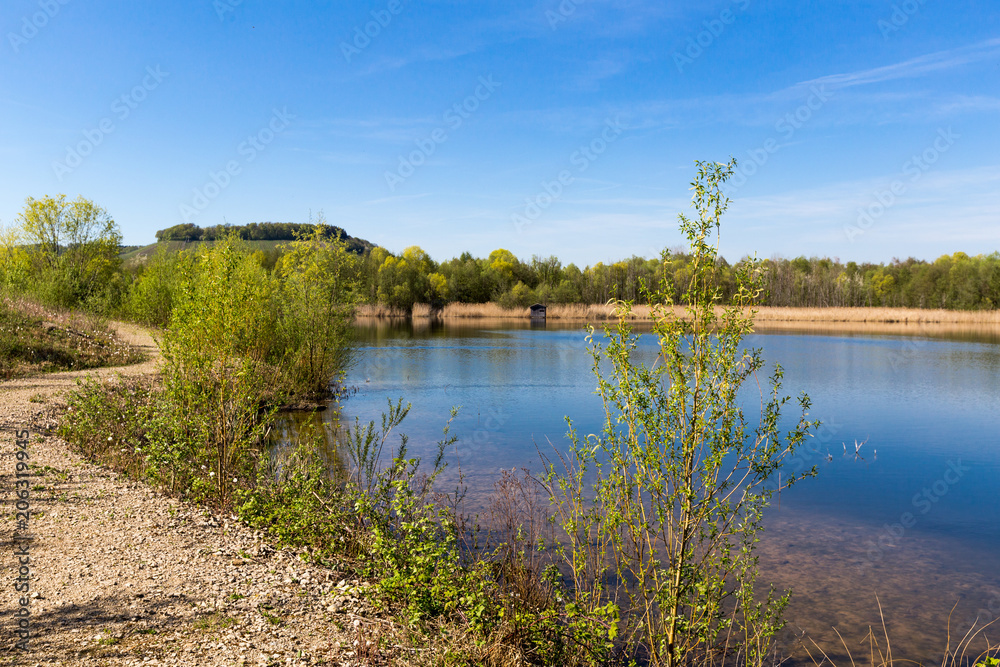 quarry lake in Remerschen quarry lake in Remerschen