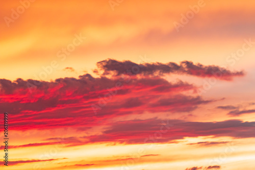 clouds in the sky at sunset