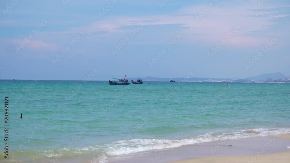 Beautiful beach background. Royalty high-quality free stock footage of beautiful beach. The sea is a great place to visit in the summer Beautiful beach background. Royalty high-quality free stock footage of beautiful beach. The sea is a great place to visit in the summer