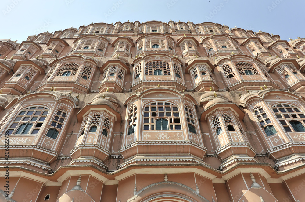 Hawa Mahal oder Palast der Winde, Jaipur, Rajasthan, Nordindien, Asien