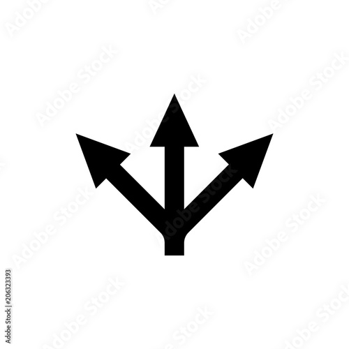 choice / arrows / 3 ways / variety icon