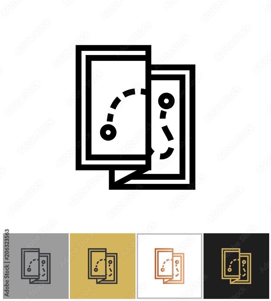 Map icon, maps area, street places symbol Map icon, maps area, street places symbol