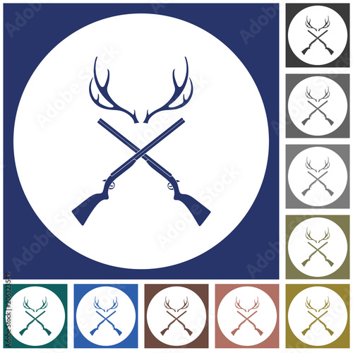Hunting club logo icon
