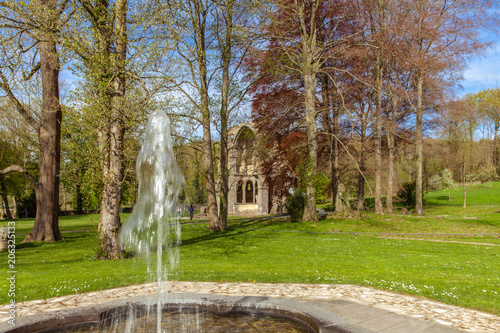 Park landscape of the monastery Heisterbach in Koenigswinter Siebengebirge  Germany photo