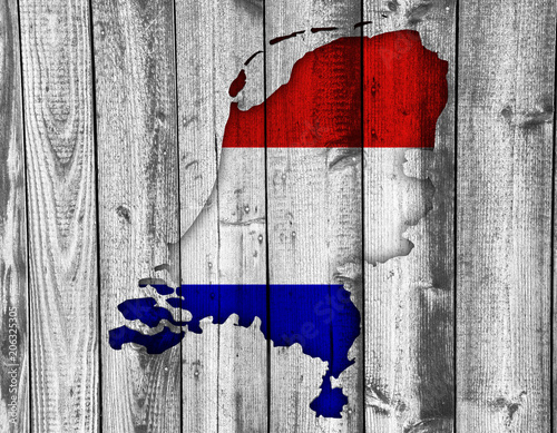 Obraz na płótnie Mapa Holandii na tekstury