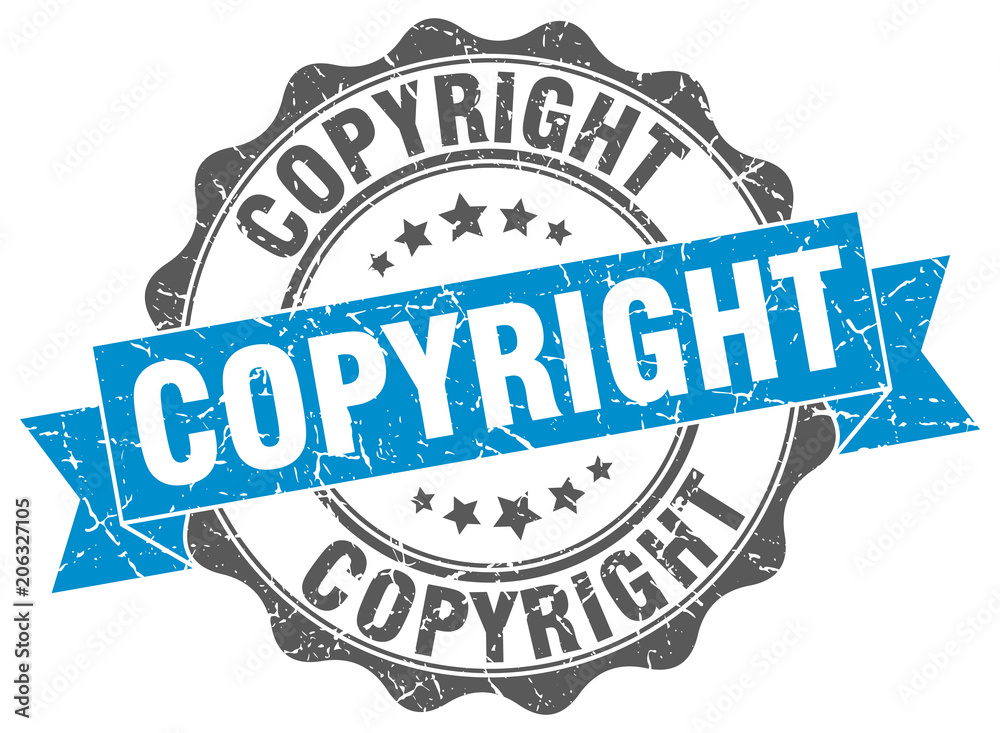 Fototapeta premium copyright stamp. sign. seal