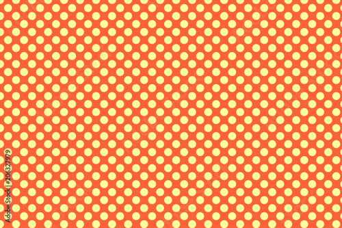 Yellow polka dots pattern