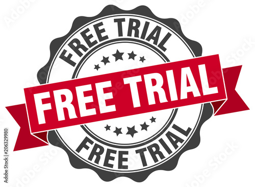 free trial stamp. sign. seal