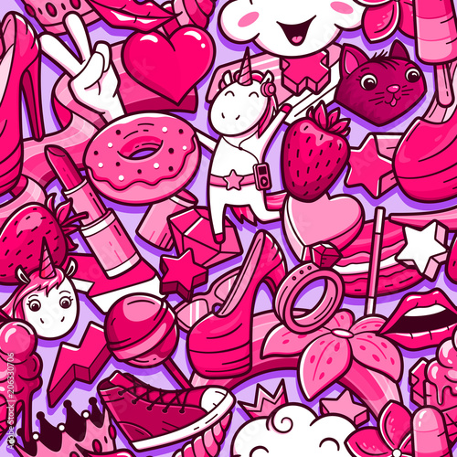 Graffiti seamless pattern w...