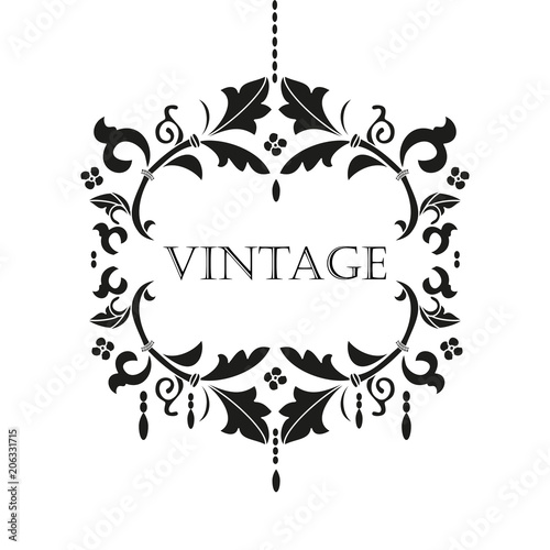 Black chandelier silhouette  logo