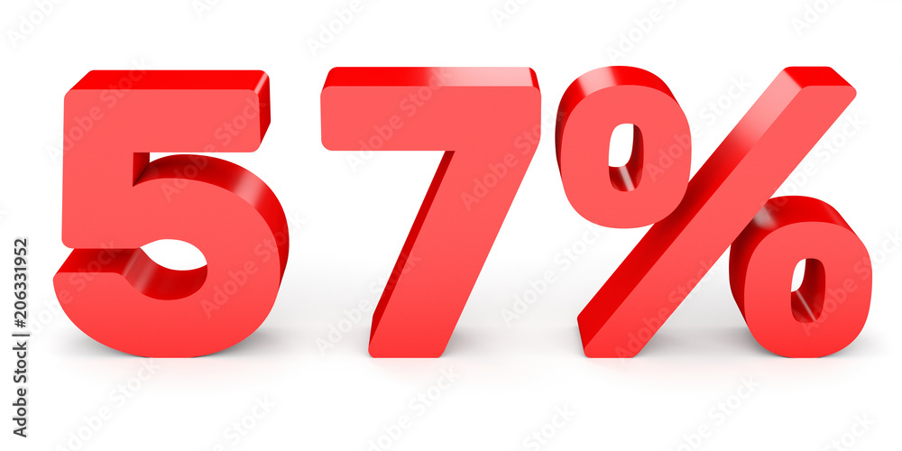 Fifty seven percent off. Discount 57 %. Fifty seven percent off. Discount 57 %.