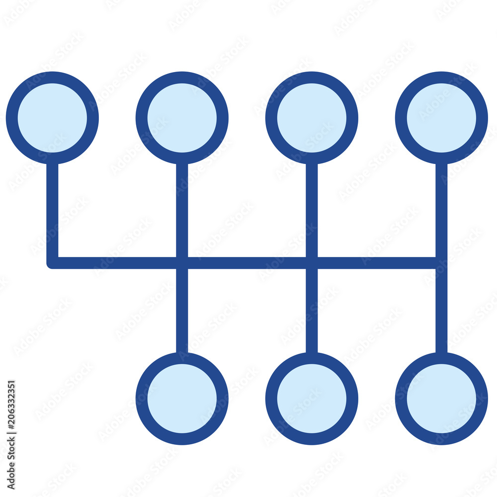 Gangschaltung Vector Icon Illustration Gangschaltung Vector Icon Illustration