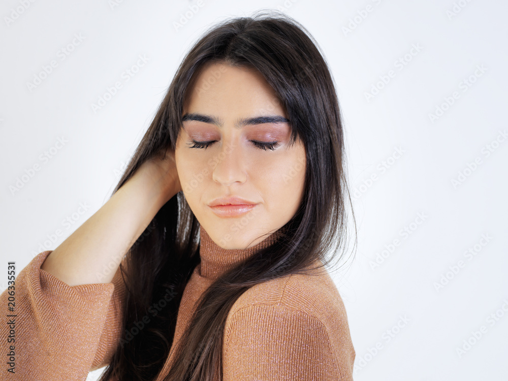 Fototapeta premium Sonrisa, felicidad y calma