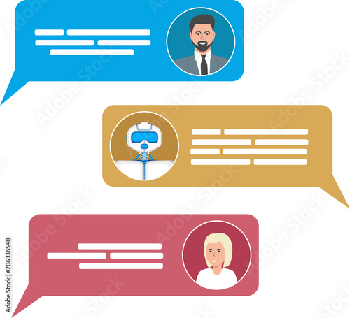Smart chatbot for your business concept
