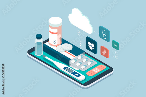 Medicine, healthcare and therapy app