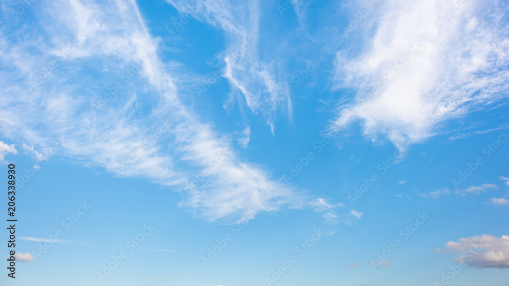 Wonderful blue sky with clouds for background Wonderful blue sky with clouds for background