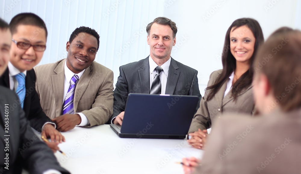 businessman and business team sitting at Desk businessman and business team sitting at Desk