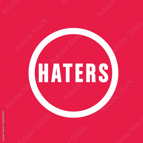 bulle dialogue"haters"