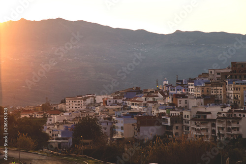 Chefchaouen at Sunset, Morocco