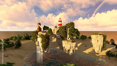 The floating island