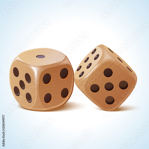 wood dice icon