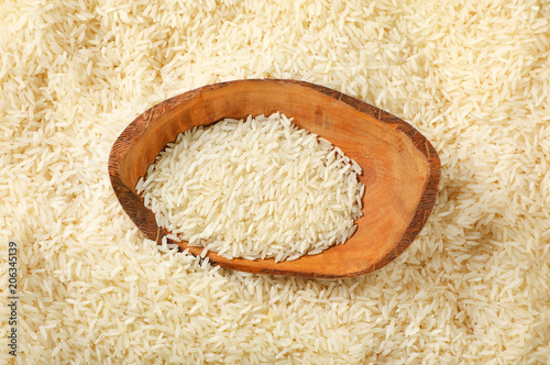 white long grained rice photo