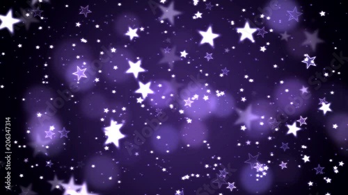 Colorful Animated Shining Stars Particle Background - Loop Violet