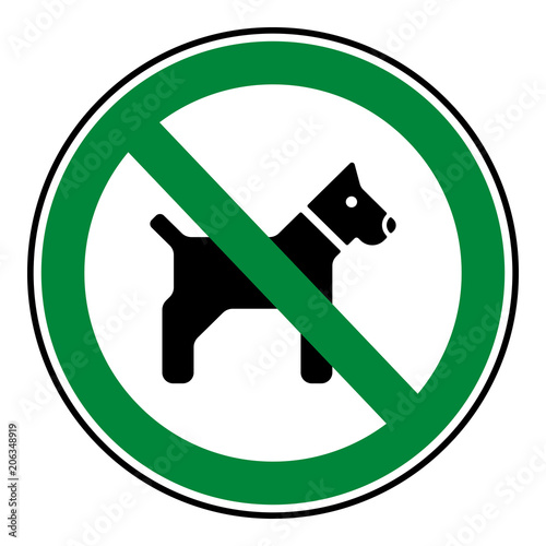 Verbotsschild Icon - Leinenzwang