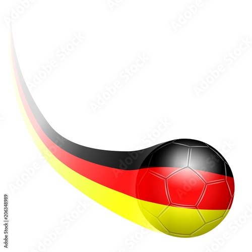 Fu  ball. Farben Deutschland 